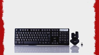 BlueFinger Cool Black Wireless Keyboard and Mouse Combo Set   BlueFinger Customized Mouse Pad
