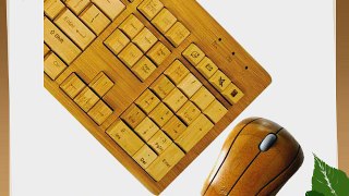 Impecca KBB600CW 100% Bamboo Wireless Keyboard