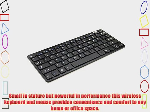LB1 High Performance New Portable Ultra-Slim Wireless Keyboard and Optical Mouse 2.4Ghz Wireless