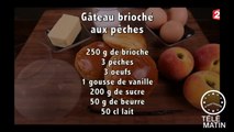 Gourmand - Gâteau brioché aux pêches - 20150625