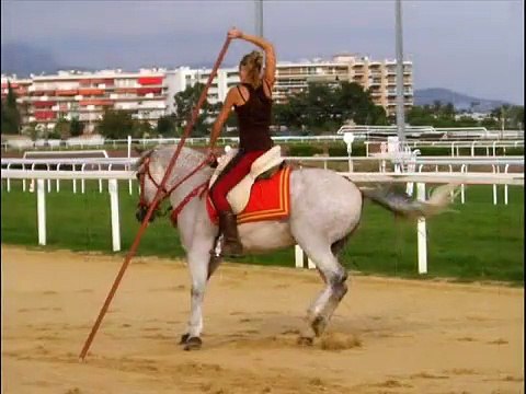 Spectacle Equestre : Concours Jeunes talents du Spectacle , Hippodrome Cagnes 2008
