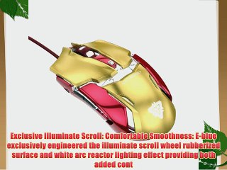 E-BLUE MARVEL AUROZA IRON MAN 3 EMS610GOAA-EU Armor Collection Gaming Wired Mouse