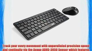Anker? Slim Portable Wireless Keyboard and Optical Mouse Combo for Desktop Win 8 / 7 / Vista