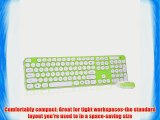 LaptopAcc Slim 2.4Ghz Wireless Keyboard Nano USB Receiver And Shine Optical Mouse Combo For