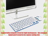 How Nice Ultra Slim Mini 2.4G Wireless Keyboard And Optical Mouse With USB Nano Receiver For