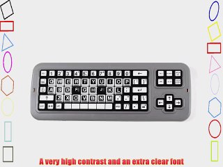 Clevy Contrast Keyboard - Large Keys and Extremely High Contrast