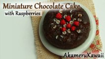 Miniature Chocolate Cake with raspberries   Polymer clay tutorial