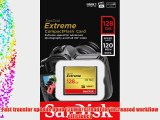 SanDisk Extreme 128GB CompactFlash Memory Card UDMA 7 Speed Up To 120MB/s- SDCFXS-128G-X46