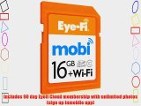 Eyefi Mobi 16GB Class 10 Wi-Fi SDHC Card with 90-day Eyefi Cloud Service (Mobi-16)