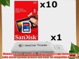 10 PACK - SanDisk 8GB SD HC Class 4 Secure Digital High Speed SDHC Flash Memory Card SDSDB-008G