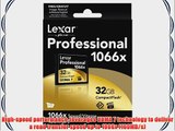 Lexar Professional 1066x 32GB VPG-65 CompactFlash card (Up to 160MB/s Read) w/Free Image Rescue