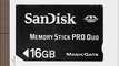 SanDisk 16 GB Memory Stick PRO Duo Flash Memory Card - Bulk Package