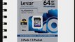 Lexar Platinum II 200x 64GB SDXC UHS-I Flash Memory Card LSD64GBSBNA2002 - 2 Pack