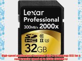 Lexar Media 32GB Professional 2000x UHS-II SDHC Memory Card with Reader