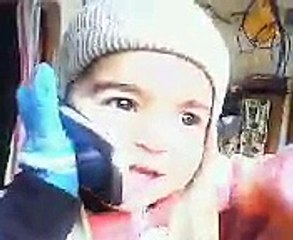 Amazing talk by baby on mobile