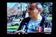 Protestas estudiantiles Chilenas - Diálogo sobre encapuchados CNN en Español