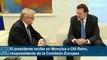 El presidente recibe en Moncloa a Olli Rehn, vicepresidente de la Comisión Europea