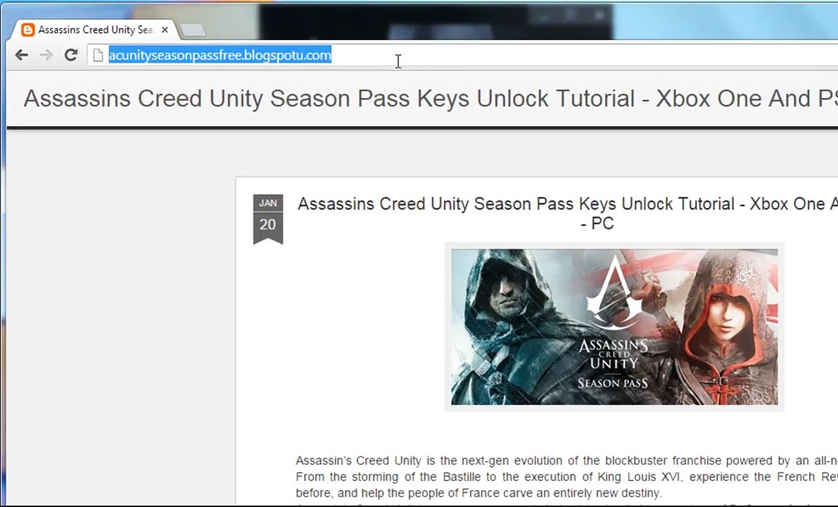 How to Get Redeem Codes Assassins Creed unity Season Pass - video ...