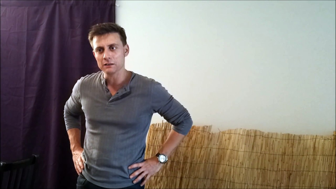 Schauspieler Remo Vinzens als Ivanov (rehearsal) englisch