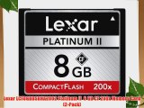 Lexar LCF8GBBSBNA2002 Platinum II  8 GB CF 200x Memory Card (2-Pack)