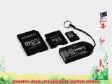 Kingston Mobility Kit - 8 GB microSDHC Flash Memory Card with SD and miniSD Adapters   USB