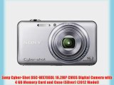 Sony Cyber-Shot DSC-WX70BDL 16.2MP CMOS Digital Camera with 4 GB Memory Card and Case (Silver)