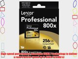 Lexar Professional 800x 256GB VPG-20 CompactFlash Card (Up to 120MB/s Read) w/Free Image Rescue