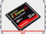 SanDisk 32GB Extreme III Compact Flash Card (Retail Package SDCFX3-032G-A31)