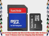 Lot of 10 New Sandisk 4gb Microsd Microsdhc Sdhc Sd Class 4 Flash Tf Memory Card Fast Shipping