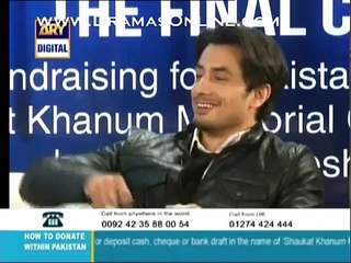Ali Zafar Telling Story about PTI Chairman Imran Khan