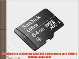 SanDisk Ultra 64GB micro SDXC UHS-I C10 memory card 30MB/S (SDSDQL-064G-G35)