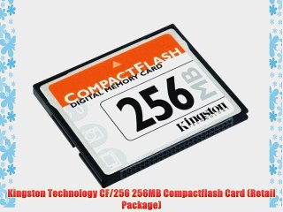 Download Video: Kingston Technology CF/256 256MB Compactflash Card (Retail Package)