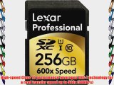 Lexar Professional 600x 256GB SDXC UHS-I Flash Memory Card LSD256CRBNA600