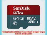 Professional Ultra SanDisk 64GB MicroSDXC Card for Motorola DROID RAZR M Smartphone is custom