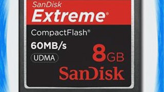 Sandisk 8GB Extreme CF memory card - UDMA 60MB/s 400x (SDCFX-008G Bulk Package)