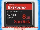 Sandisk 8GB Extreme CF memory card - UDMA 60MB/s 400x (SDCFX-008G Bulk Package)