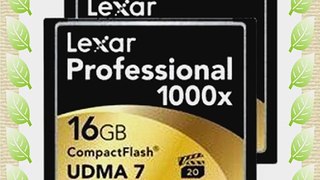 Lexar Professional 1000x 16GB CompactFlash Card 2-Pack LCF16GCTBNA10002