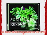 New - Kingston 8GB Elite Pro CompactFlash Card - 133x - CF/8GB-S2