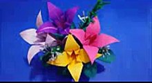 Origami Lily Flower Bouquet   Mother's day gift video
