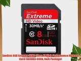 SanDisk 8GB Extreme SDHC Class 10 High Performance Memory Card (SDSDX3-008G Bulk Package)
