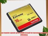 SanDisk Extreme 16GB Compact Flash Memory Card UDMA 7 Speed Up To 120MB/s Frustration-Free