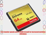 SanDisk Extreme 64GB Compact Flash Memory Card UDMA 7 Speed Up To 120MB/s Frustration-Free