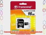 Transcend 16 GB microSDHC Class 2 Flash Memory Card TS16GUSDHC2 (Black)