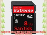 SanDisk 8GB Extreme SDHC Class 10 High Performance Memory Card (SDSDX3-008G-X46)