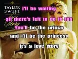 Taylor Swift  ~ LOVE STORY [Karaoke  Instrumental With Lyrics]