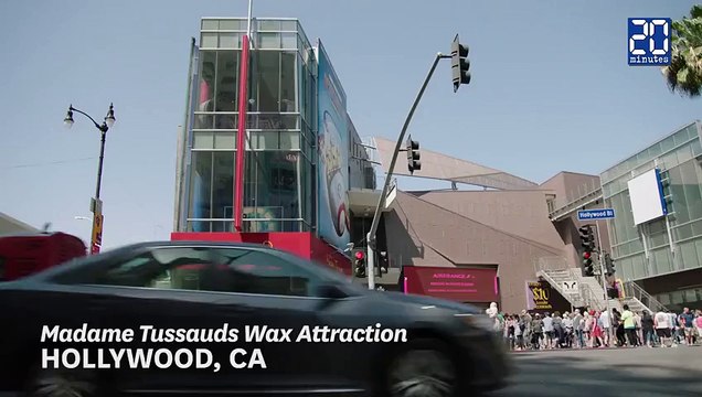 Arnold Schwarzenegger tend un piège au musée de madame Tussauds