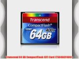 Transcend 64 GB CompactFlash (CF) Card (TS64GCF400) -