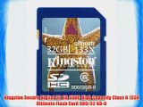 Kingston Secure Digital 32 GB SDHC High Capacity Class 6 133X Ultimate Flash Card?SD6/32 GB-U