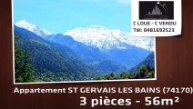 A vendre - ST GERVAIS LES BAINS (74170) - 3 pièces - 56m²