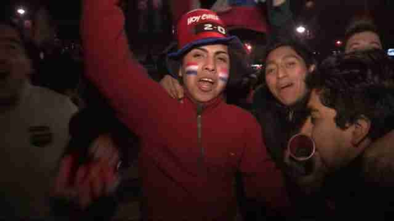 Chile celebra su paso a las semifinales de la Copa América